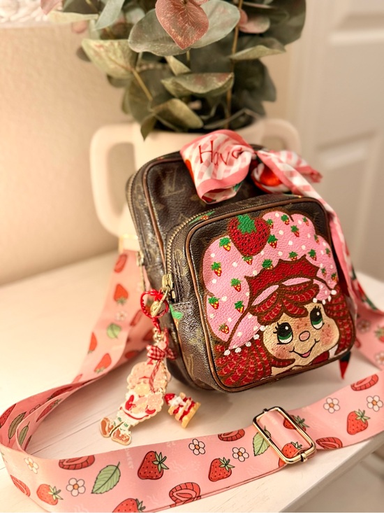 Louis Vuitton Handbags - Strawberry Patch Crossbody Bag with Pink Character Panel